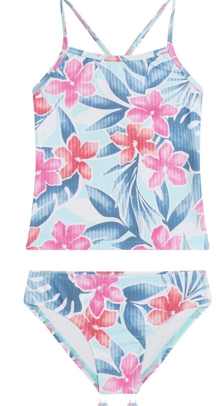 Kanu Surf Melanie Beach Sport 2pc Banded Tankini Swimsuit 6X